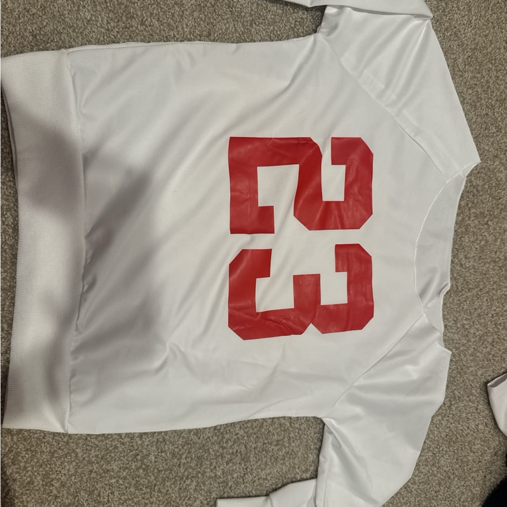 SHEIN White Polyester Top
